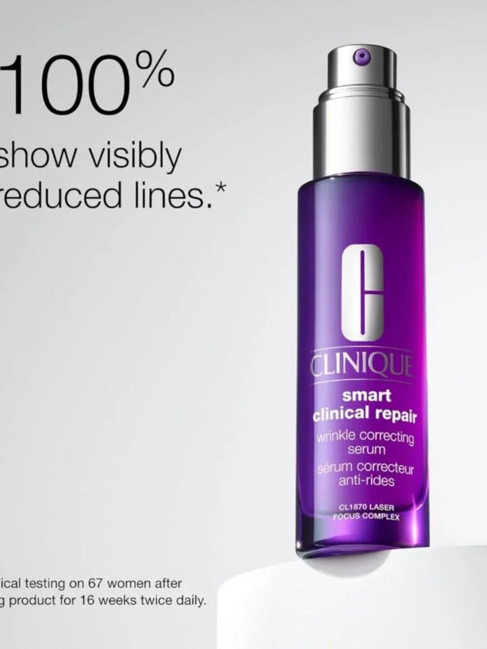 Authentic Clinique Smart Clinical Repair Wrinkle Serum 3.4oz/100ml – New Sealed - Picture 2 of 5